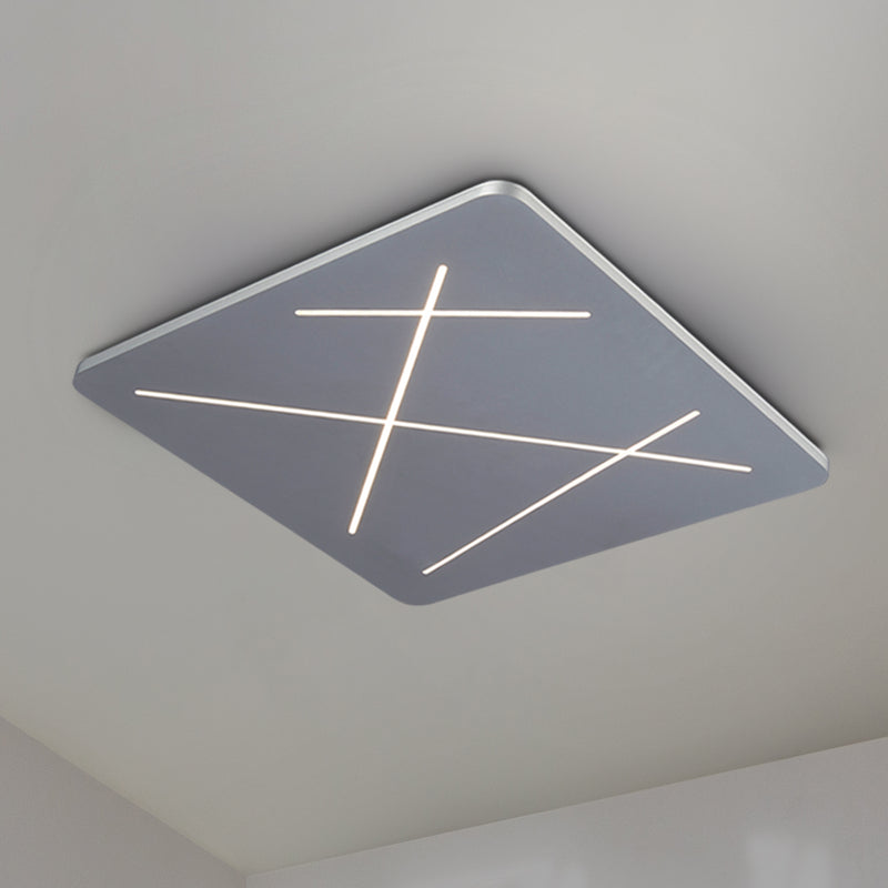 VONN Tureis VMCF41200AL 18" Integrated LED ETL Certified Ceiling Light Square Flush Mount in Silver
