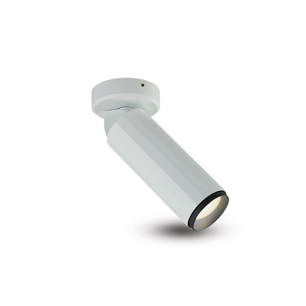 ORBIT 2.75" 1 LIGHT LED ADJUSTABLE SURFACE MOUNTED SPOTLIGHT, ETL COMMERCIAL GRADE, VMCL004101A008WH