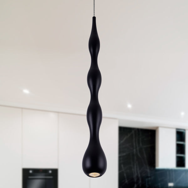 VONN Polaris VMP24510BL 5" ETL Certified Integrated LED Height Adjustable Pendant Light in Black