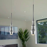 VONN Polaris VMP26610AL 5" ETL Certified Integrated LED Height Adjustable Pendant Light in Silver