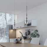 VONN Polaris VMP26610AL 5" ETL Certified Integrated LED Height Adjustable Pendant Light in Silver