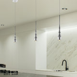 VONN Polaris VMP26610AL 5" ETL Certified Integrated LED Height Adjustable Pendant Light in Silver