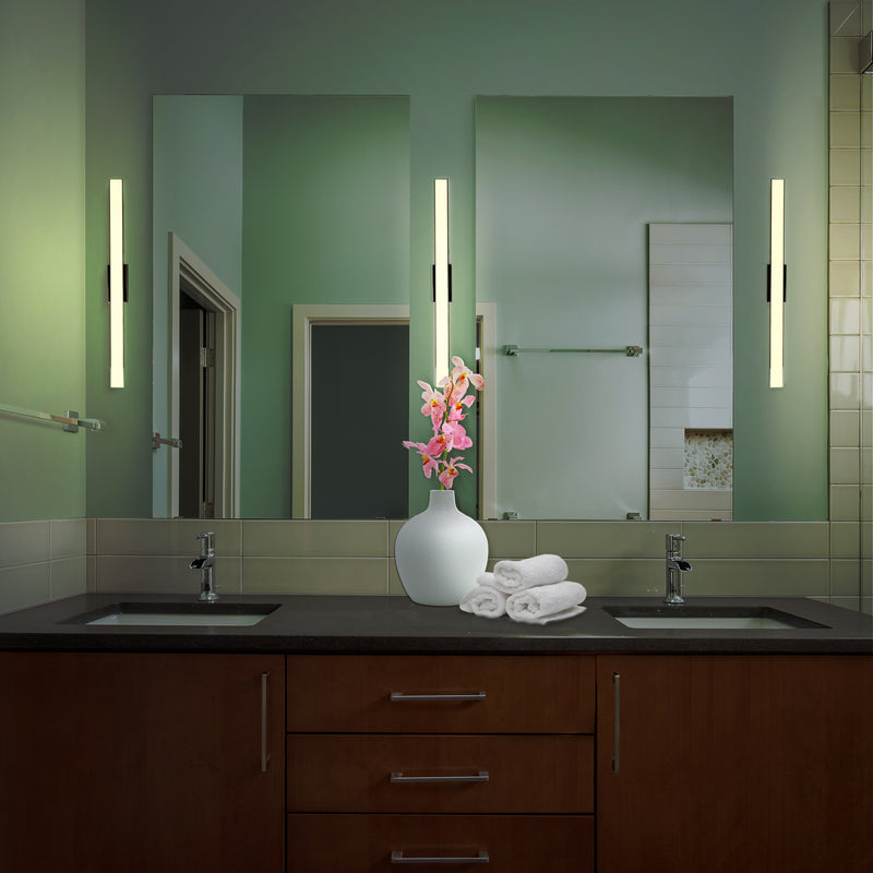 Procyon VMW11024CH 24" Integrated AC LED ADA Compliant ETL Certified Bathroom Wall Fixture in Chrome
