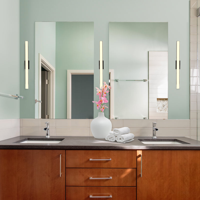 Procyon VMW11024CH 24" Integrated AC LED ADA Compliant ETL Certified Bathroom Wall Fixture in Chrome