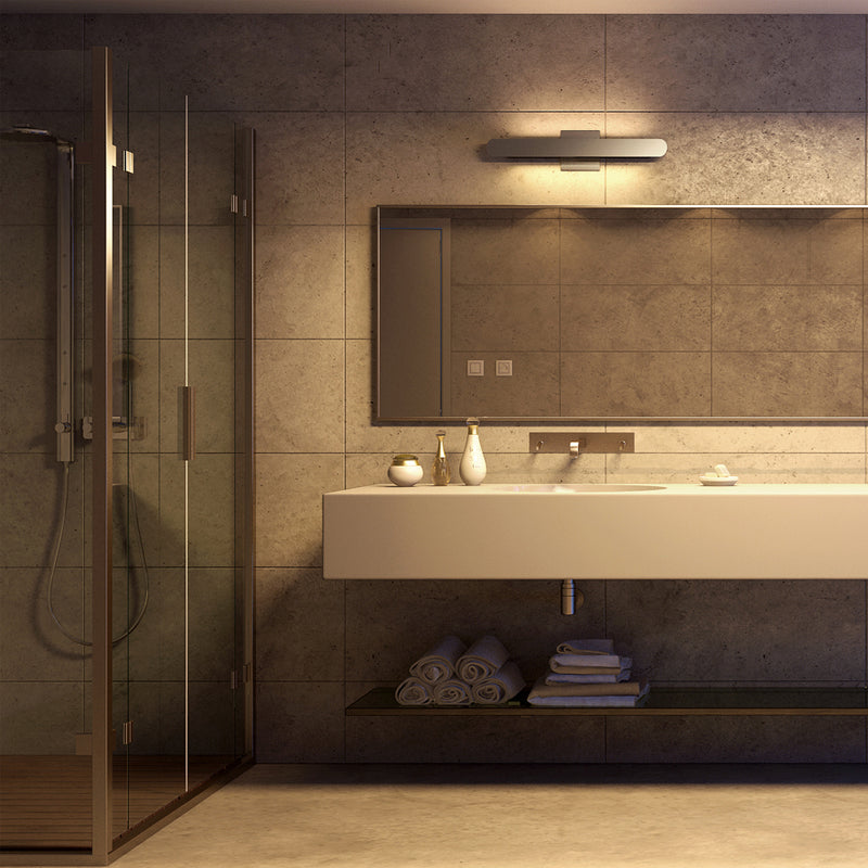 Scheddi VMW11100AL 22" Integrated LED ETL Certified ADA Bathroom Wall Lighting Fixture in Silver
