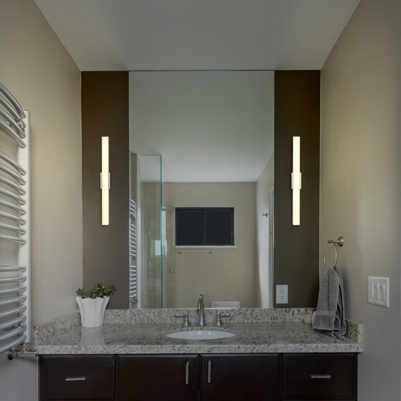 VONN Procyon VMW11200AL 24" Integrated AC LED ADA Compliant ETL Certified Bathroom Wall Fixture in Silver