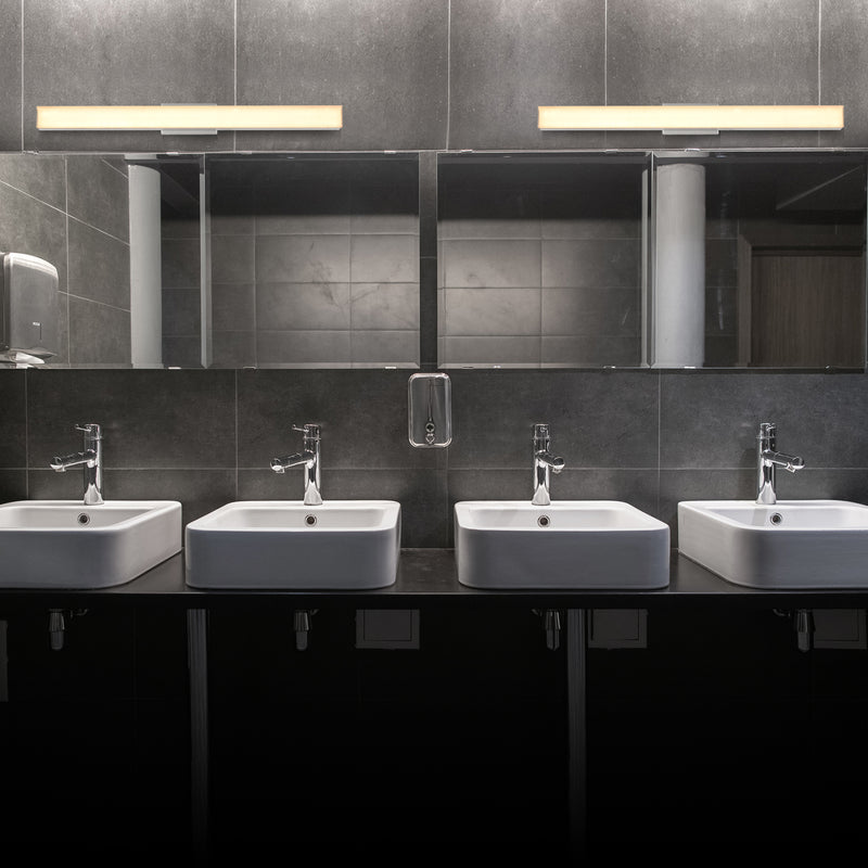 VONN Procyon VMW11200AL 24" Integrated AC LED ADA Compliant ETL Certified Bathroom Wall Fixture in Silver