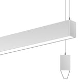 VONN VSL818ADCCT SLIM 1.8"x8' Integrated LED Suspended Linear Lighting, 100-277V, CCT, Wattage and Light Distribution Adjustable-VONN Lighting