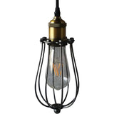 Arden VVP24111ABZ 5" Industrial ETL Certified Pendant Light with LED Filament Bulb in Aged Bronze