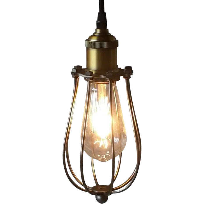 VONN Arden VVP24111ABZ 5" Industrial ETL Certified Pendant Light with LED Filament Bulb in Aged Bronze