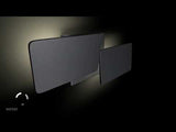Eclipse VMW17200BL 12" Rotative Up-Down ETL Certified Integrated LED Wall Sconce Light in Black