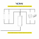 VONN 5" Modern VOI19018SS Low-Voltage 3-Watt Integrated LED Outdoor In-Ground Light