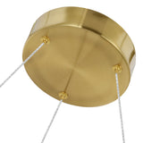Artisan Sorrento VAC3139AB 27" Integrated LED ETL Certified Pendant, Height Adjustable Chandelier, Antique Brass