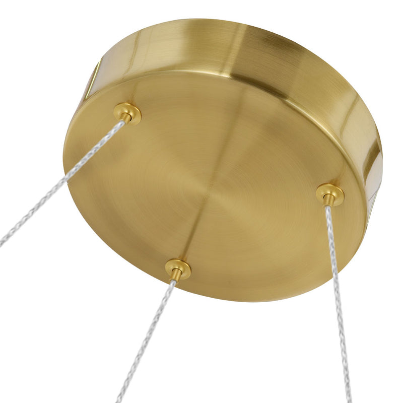 VONN Artisan Sorrento VAC3139AB 27" Integrated LED ETL Certified Pendant, Height Adjustable Ring Chandelier, Antique Brass