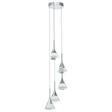 Artisan Amalfi VAC3215CH 5-Light Integrated LED ETL Certified Pendant, Height Adjustable Chandelier