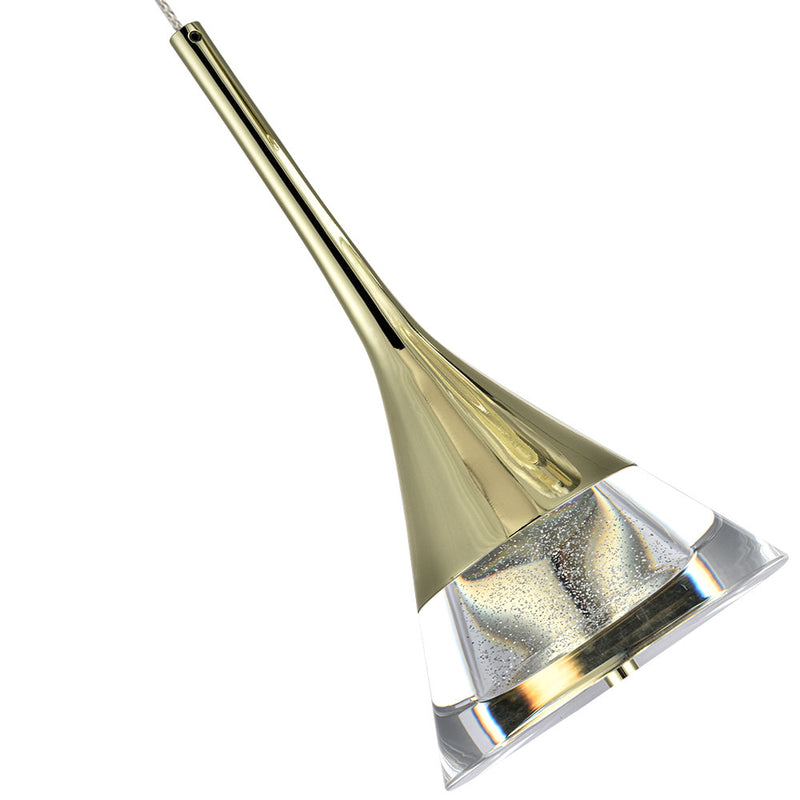 VONN Artisan Amalfi VAC3215GL 5-Light Integrated LED ETL Certified Pendant, Height Adjustable Chandelier, Gold