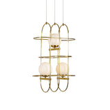 VONN Artisan Lyra VAC3273AB 16" Integrated LED ETL Certified Height Adjustable Chandelier, Pendant