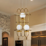 VONN Artisan Lyra VAC3273AB 16" Integrated LED ETL Certified Height Adjustable Chandelier, Pendant