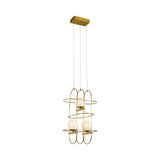 VONN Artisan Lyra VAC3273AB 16" Integrated LED ETL Certified Height Adjustable Chandelier, Pendant