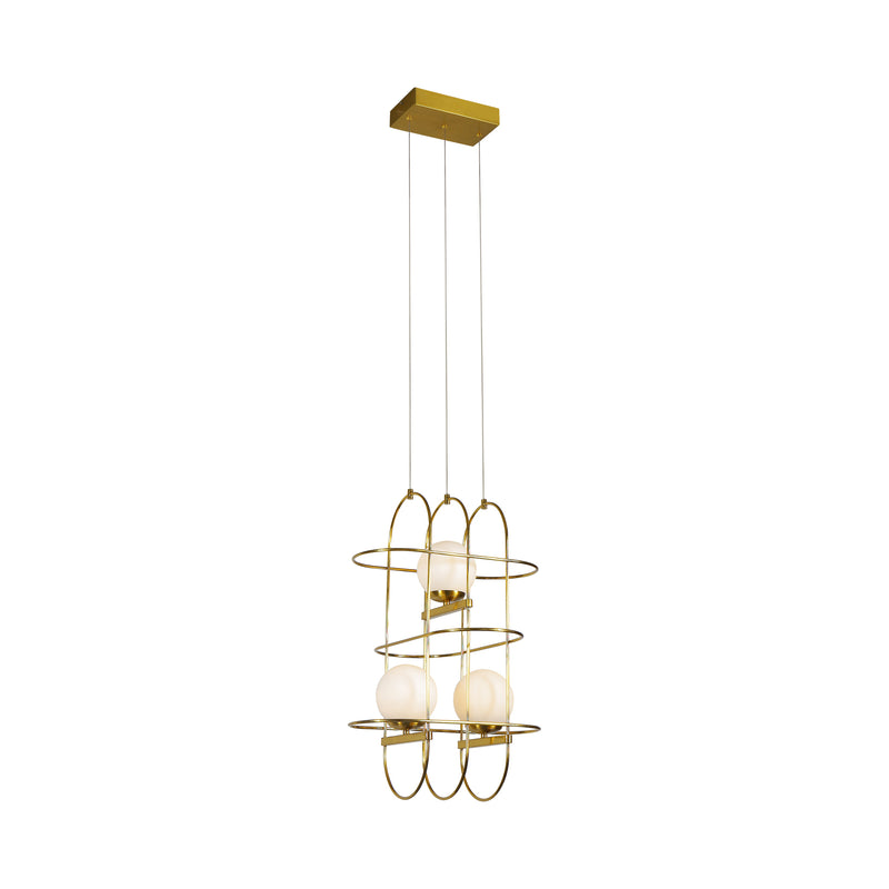 VONN Artisan Lyra VAC3273AB 16" Integrated LED ETL Certified Height Adjustable Chandelier, Pendant