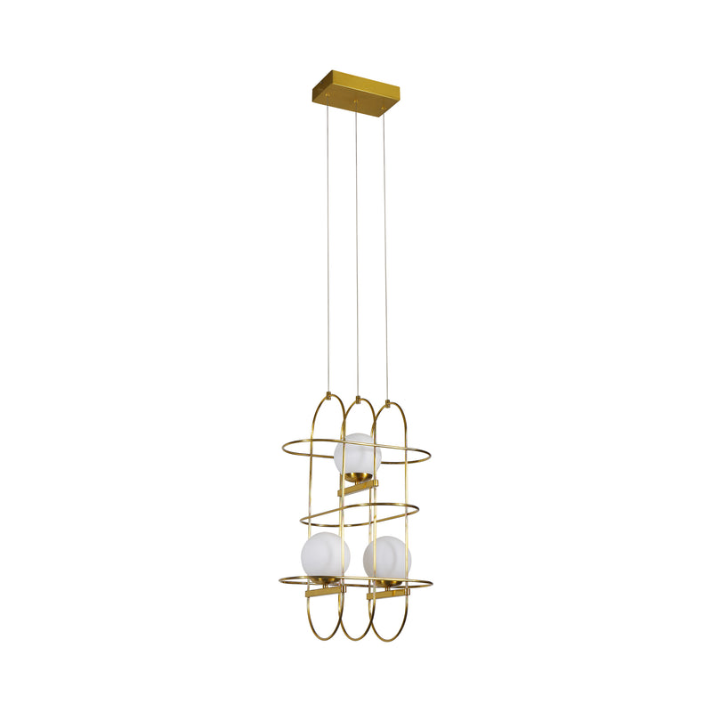 VONN Artisan Lyra VAC3273AB 16" Integrated LED ETL Certified Height Adjustable Chandelier, Pendant