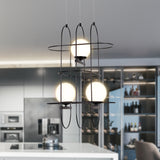 Artisan Lyra VAC3273BL 16" Integrated LED ETL Certified Height Adjustable Chandelier, Black Pendant