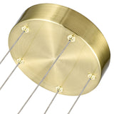 VONN Artisan Ravello VAC3285BRS 5-Light Integrated LED ETL Certified Pendant Height Adjustable Chandelier, Brass