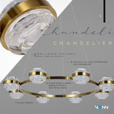 VONN Artisan Milano VAC3338AB 33" Integrated LED ETL Certified Pendant, Height Adjustable Ring Chandelier, Antique Brass