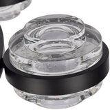 VONN Artisan Milano VAC3338BL 33" Integrated LED ETL Certified Pendant, Height Adjustable Ring Chandelier, Black