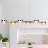 VONN Artisan Milano VAC3LN336AB 39" Integrated LED ETL Certified Pendant, Height Adjustable Chandelier, Antique Brass