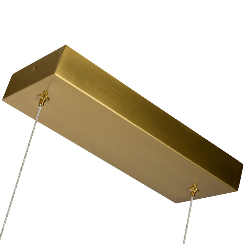 Artisan Milano VAC3LN336AB 39" Integrated LED ETL Certified Pendant, Height Adjustable Chandelier, Antique Brass