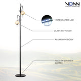 VONN Artisan Lecce VAF5222BL 70" Height Integrated LED ETL Certified Floor Lamp with Dimmer Switch