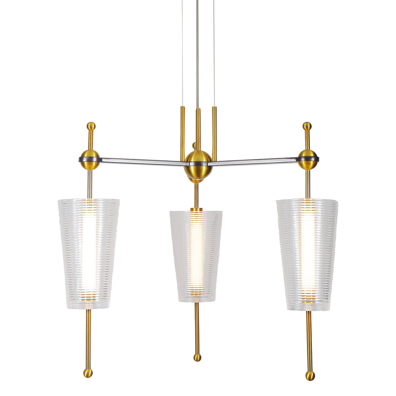 Artisan Toscana VAP2103AB 26" Integrated LED ETL Certified Pendant, Height Adjustable Chandelier