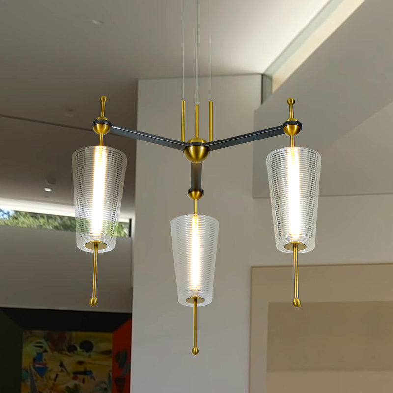 Artisan Toscana VAP2103AB 26" Integrated LED ETL Certified Pendant, Height Adjustable Chandelier
