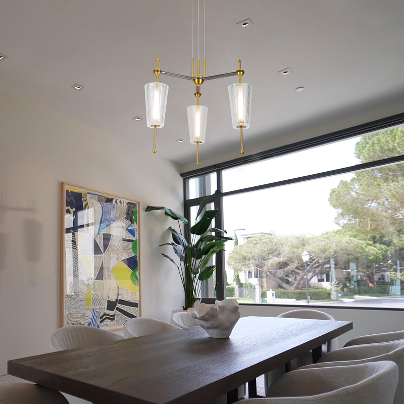 Artisan Toscana VAP2103AB 26" Integrated LED ETL Certified Pendant, Height Adjustable Chandelier