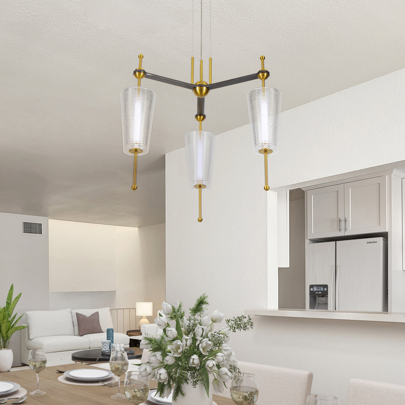 Artisan Toscana VAP2103AB 26" Integrated LED ETL Certified Pendant, Height Adjustable Chandelier