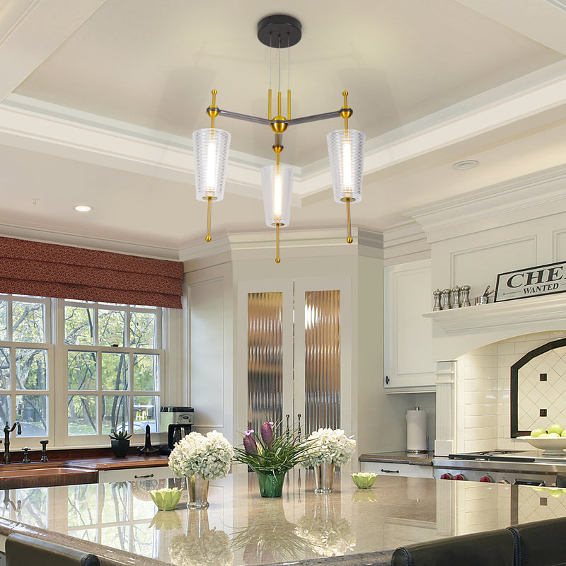 Artisan Toscana VAP2103AB 26" Integrated LED ETL Certified Pendant, Height Adjustable Chandelier