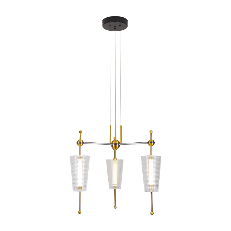 Artisan Toscana VAP2103AB 26" Integrated LED ETL Certified Pendant, Height Adjustable Chandelier