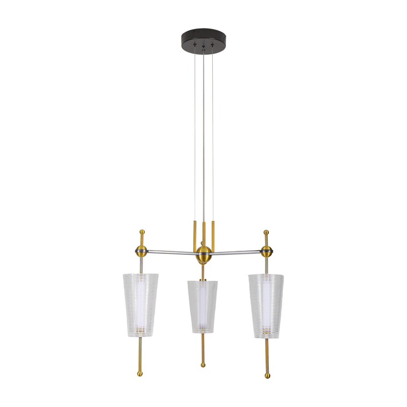 Artisan Toscana VAP2103AB 26" Integrated LED ETL Certified Pendant, Height Adjustable Chandelier