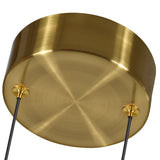 VONN Artisan Torino VAP2192AB 39" Integrated LED ETL Certified Height Adjustable Pendant, Rotating Disks, Antique Brass