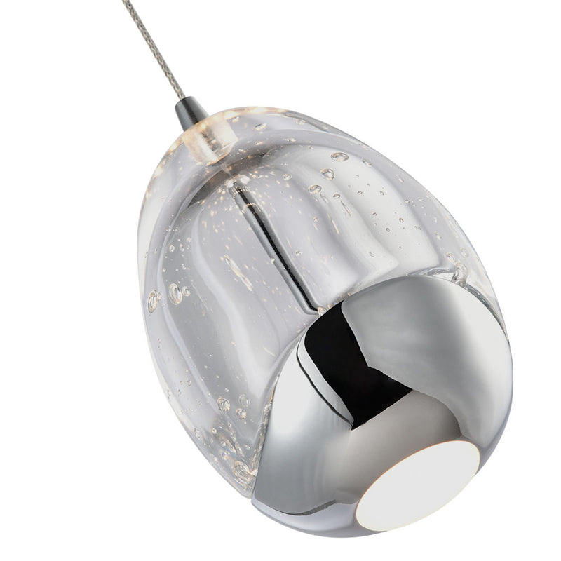 Artisan Venezia VAP2201BL 3.5" Integrated LED ETL Certified Height Adjustable Pendant w/ Glass Shade