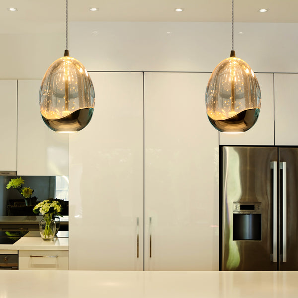 Artisan Venezia VAP2201GL 3.5" Integrated LED ETL Certified Height Adjustable Pendant w/ Glass Shade