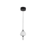 Artisan Lecce VAP2221BL 5" Integrated LED ETL Certified Height Adjustable Pendant with Glass Shade