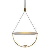 Artisan Como VAP224H1AB 16" Integrated LED ETL Certified Height Adjustable Pendant in Antique Brass