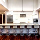 Artisan Como VAP224H1AB 16" Integrated LED ETL Certified Height Adjustable Pendant in Antique Brass