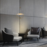 Artisan Como VAP224H1AB 16" Integrated LED ETL Certified Height Adjustable Pendant in Antique Brass