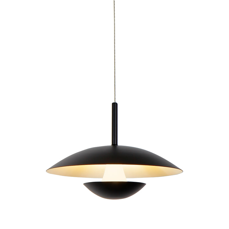 Artisan Rimini VAP2261BL 10" Integrated LED ETL Certified Pendant Lighting Fixture in Black