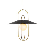 VONN Artisan Lyra VAP2271AB 18" Integrated LED ETL Certified Pendant Lighting Fixture in Antique Brass