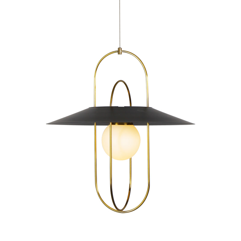 VONN Artisan Lyra VAP2271AB 18" Integrated LED ETL Certified Pendant Lighting Fixture in Antique Brass