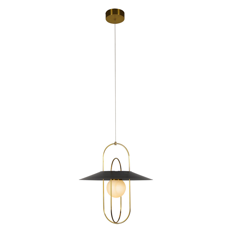 VONN Artisan Lyra VAP2271AB 18" Integrated LED ETL Certified Pendant Lighting Fixture in Antique Brass